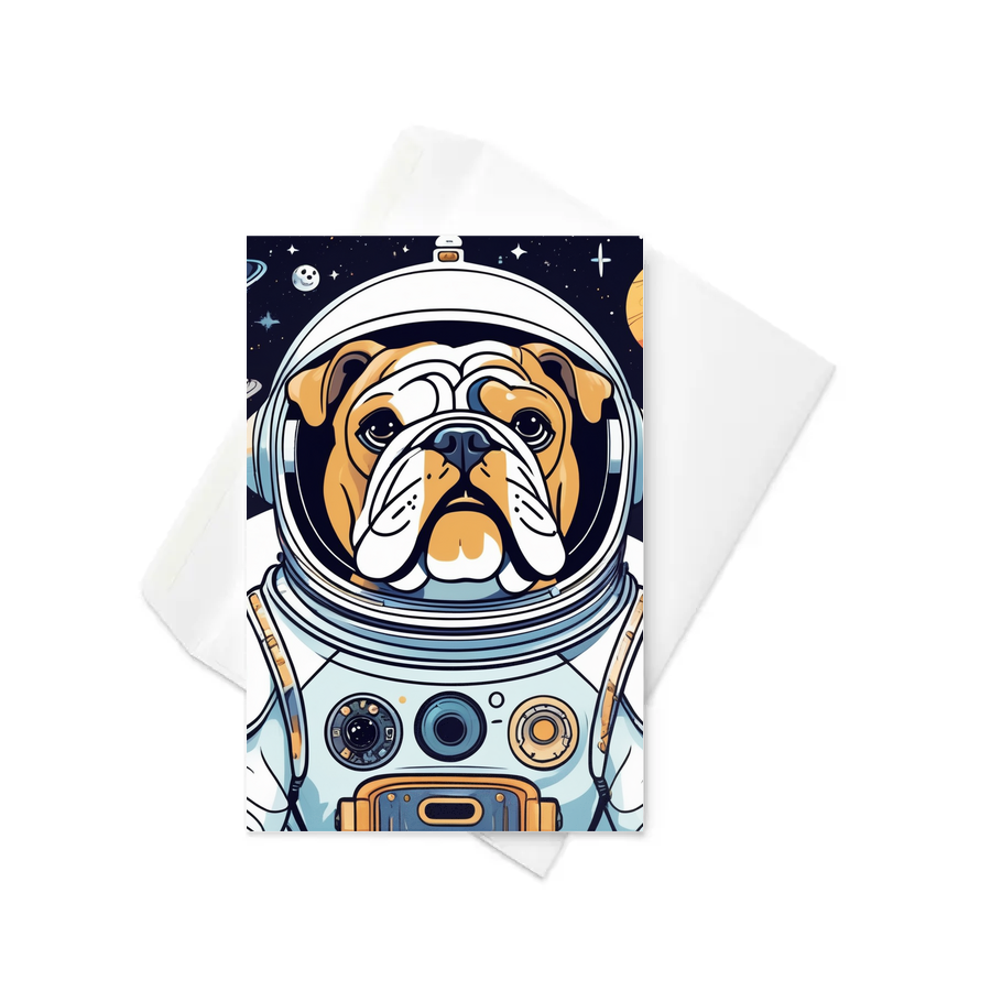 PugMug Custom Bulldog Greeting Card