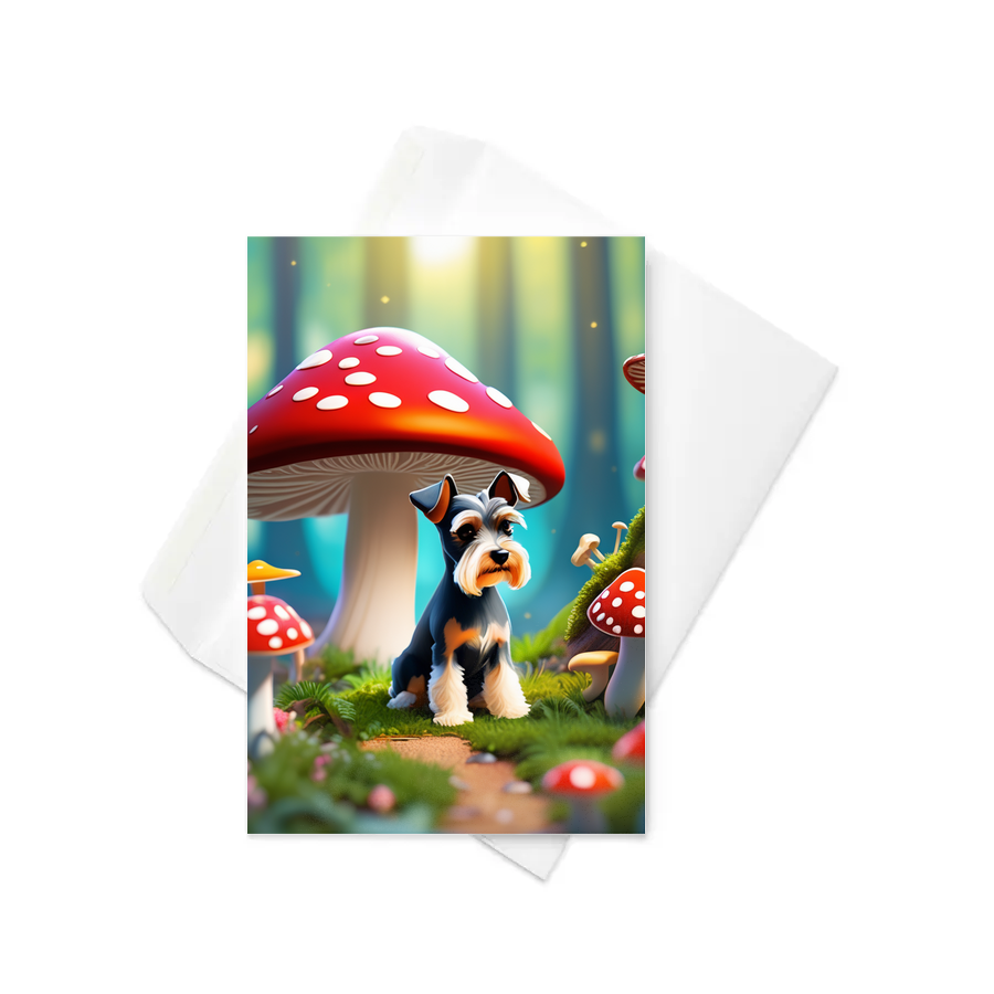 PugMug Custom Miniature Schnauzer Greeting Card