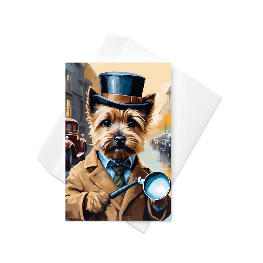 PugMug Custom Cairn Terrier Greeting Card