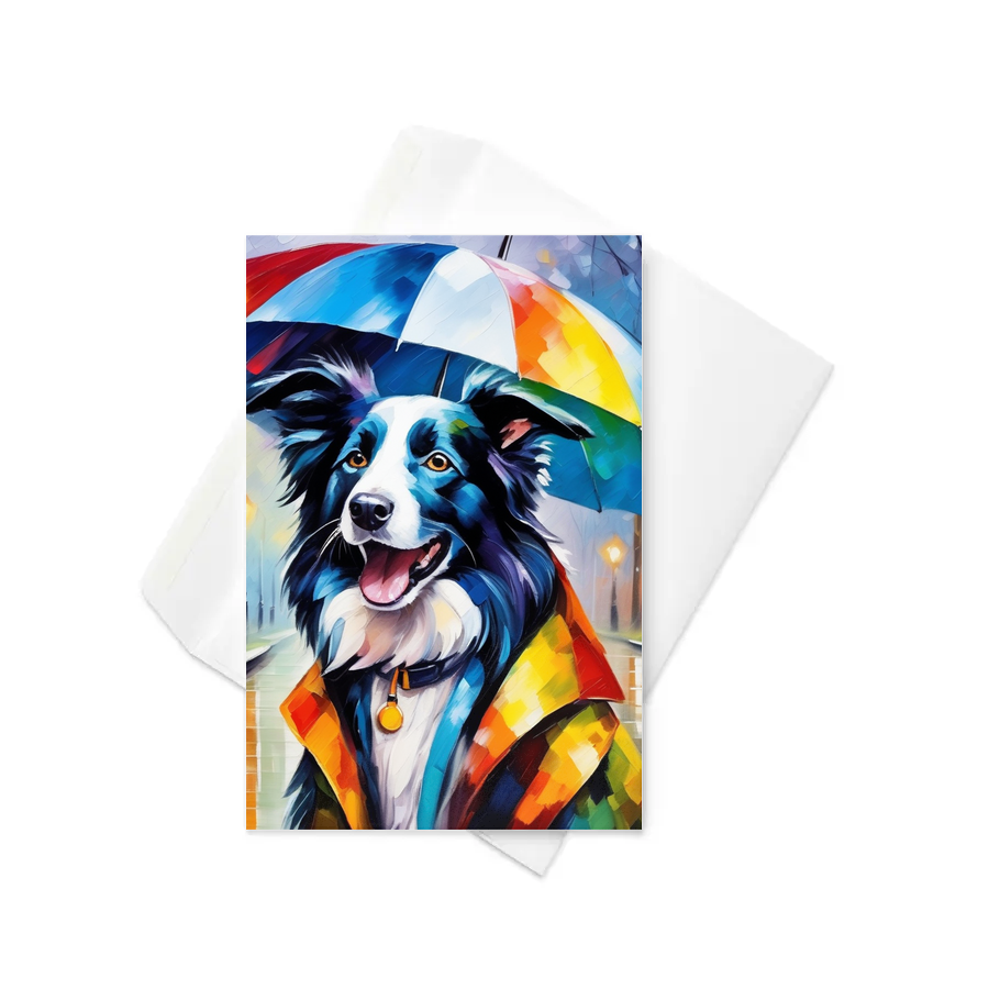 PugMug Custom Border Collie Greeting Card