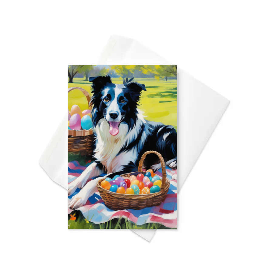 PugMug Custom Border Collie Greeting Card