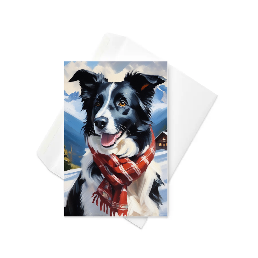 PugMug Custom Border Collie Greeting Card