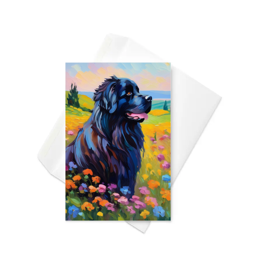 PugMug Custom Newfoundland Greeting Card