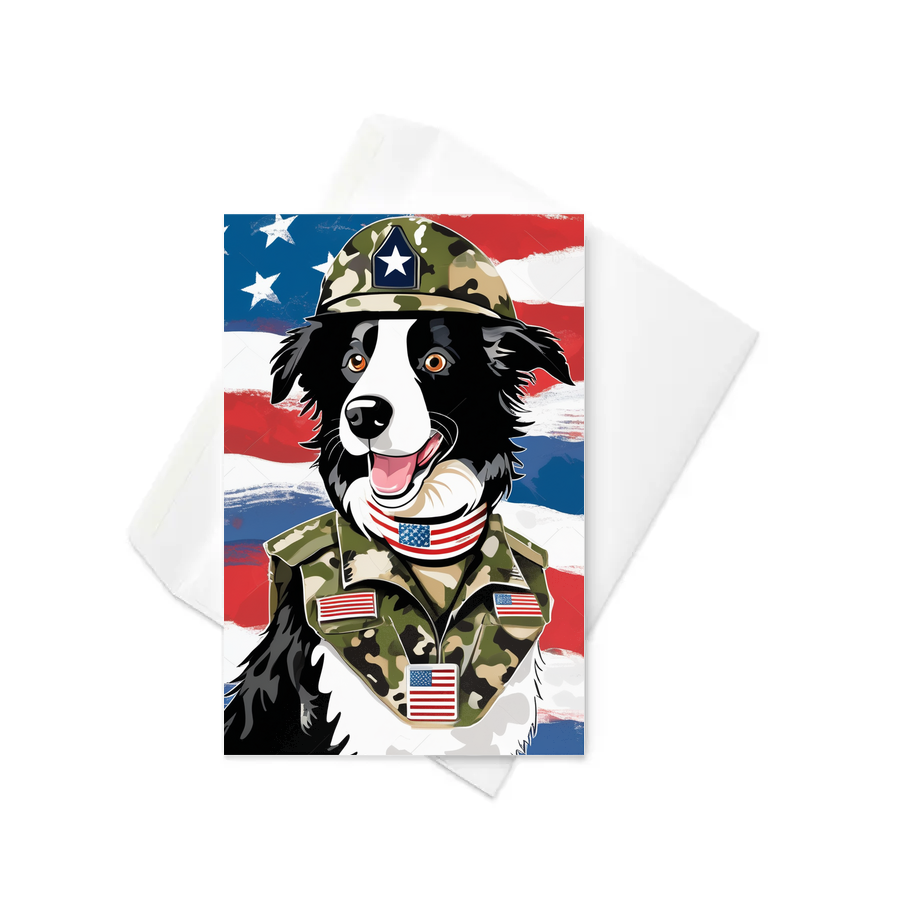 PugMug Custom Border Collie Greeting Card