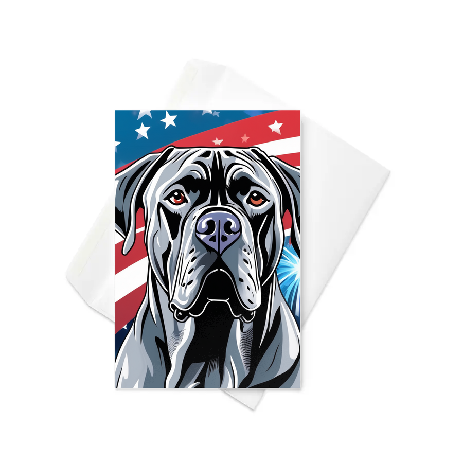 PugMug Custom Cane Corso Greeting Card