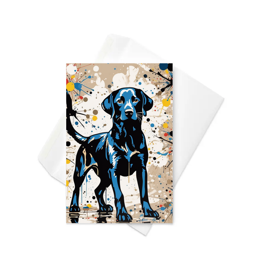 PugMug Custom Black Labrador Retriever Greeting Card