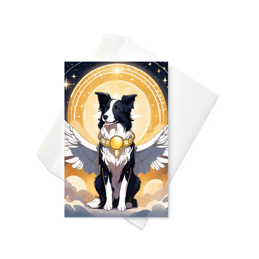 PugMug Custom Border Collie Greeting Card
