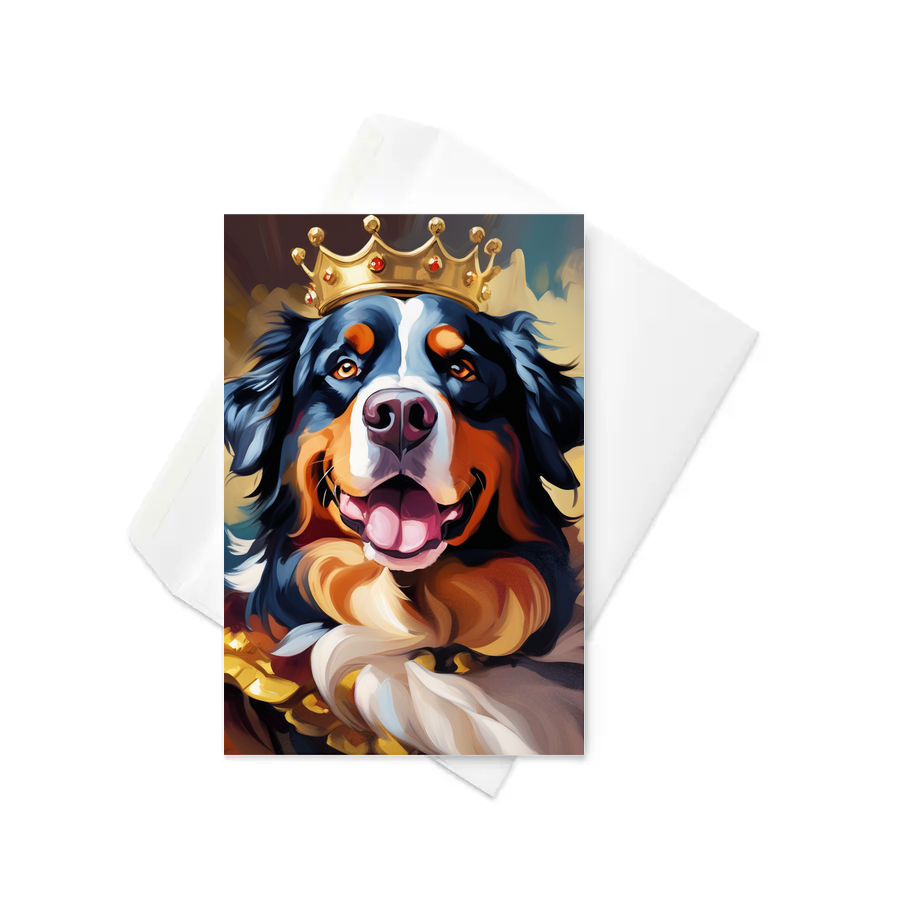 PugMug Custom Bernese Mountain Dog Greeting Card