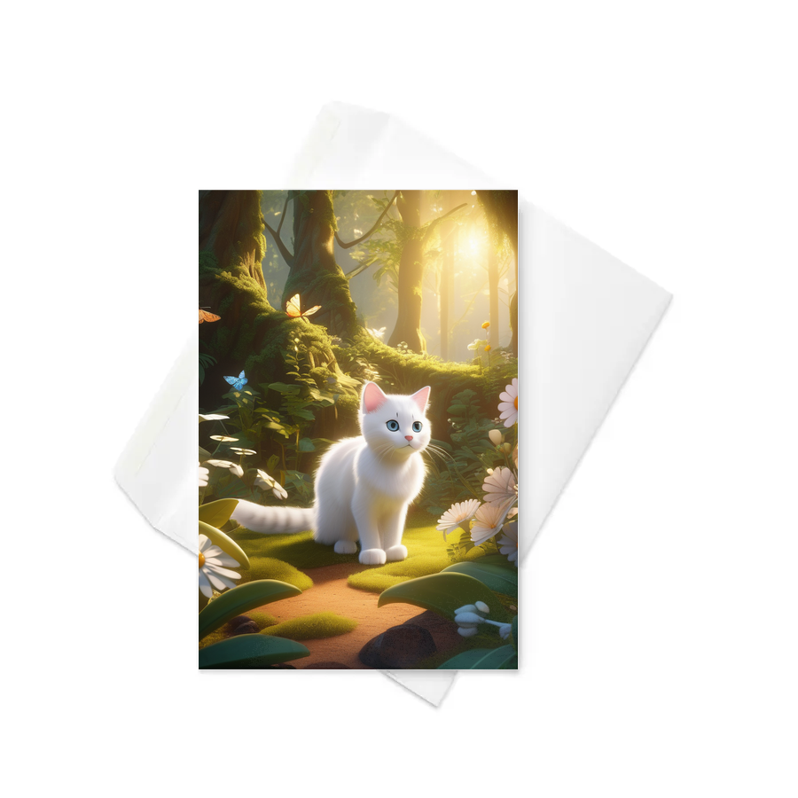 PugMug Custom White Exotic Cat Greeting Card