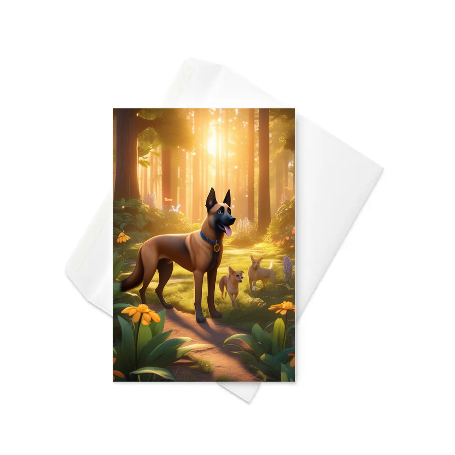 PugMug Custom Belgian Malinois Greeting Card