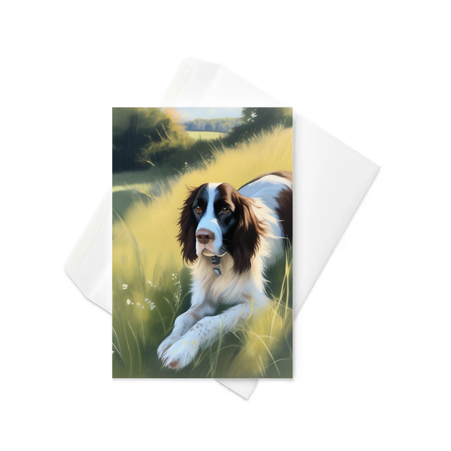 PugMug Custom English Springer Spaniel Greeting Card