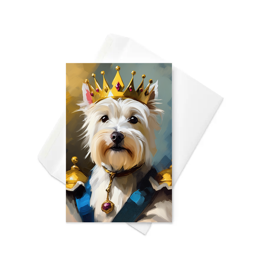 PugMug Custom West Highland White Terrier Greeting Card