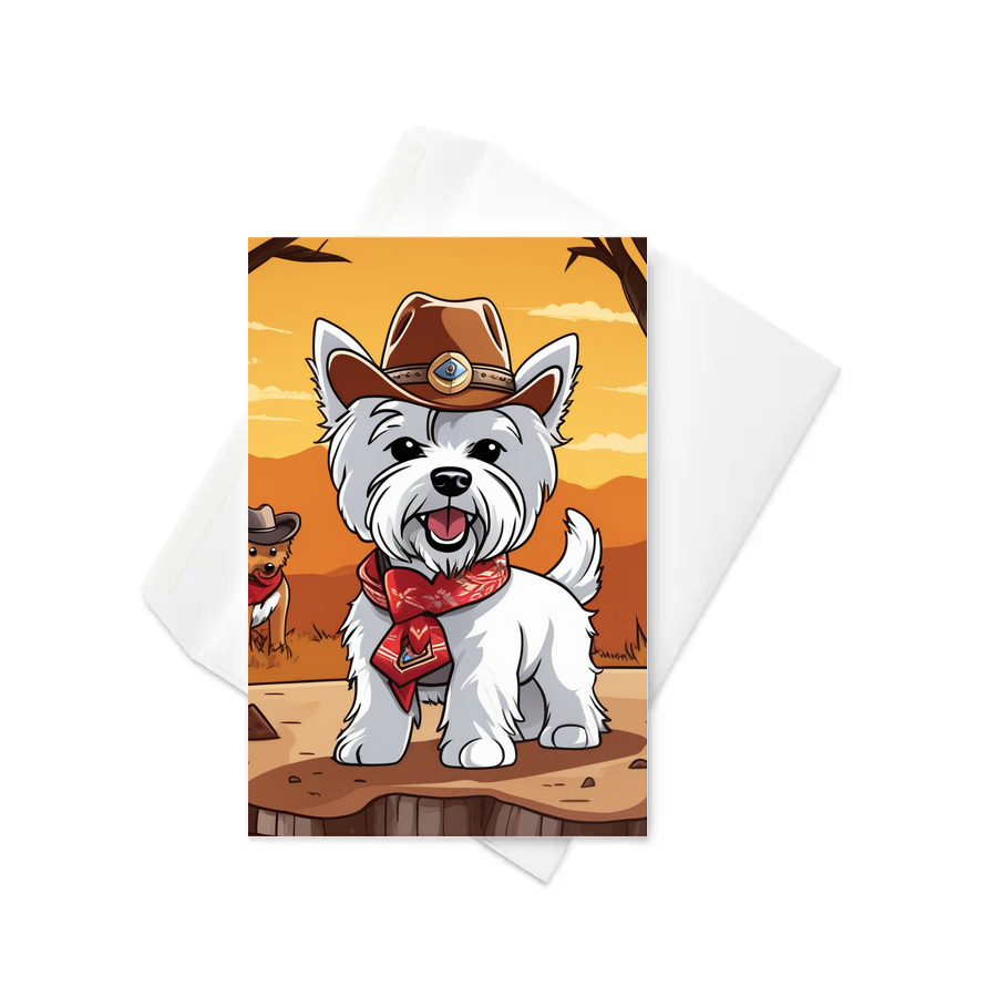 PugMug Custom West Highland White Terrier Greeting Card
