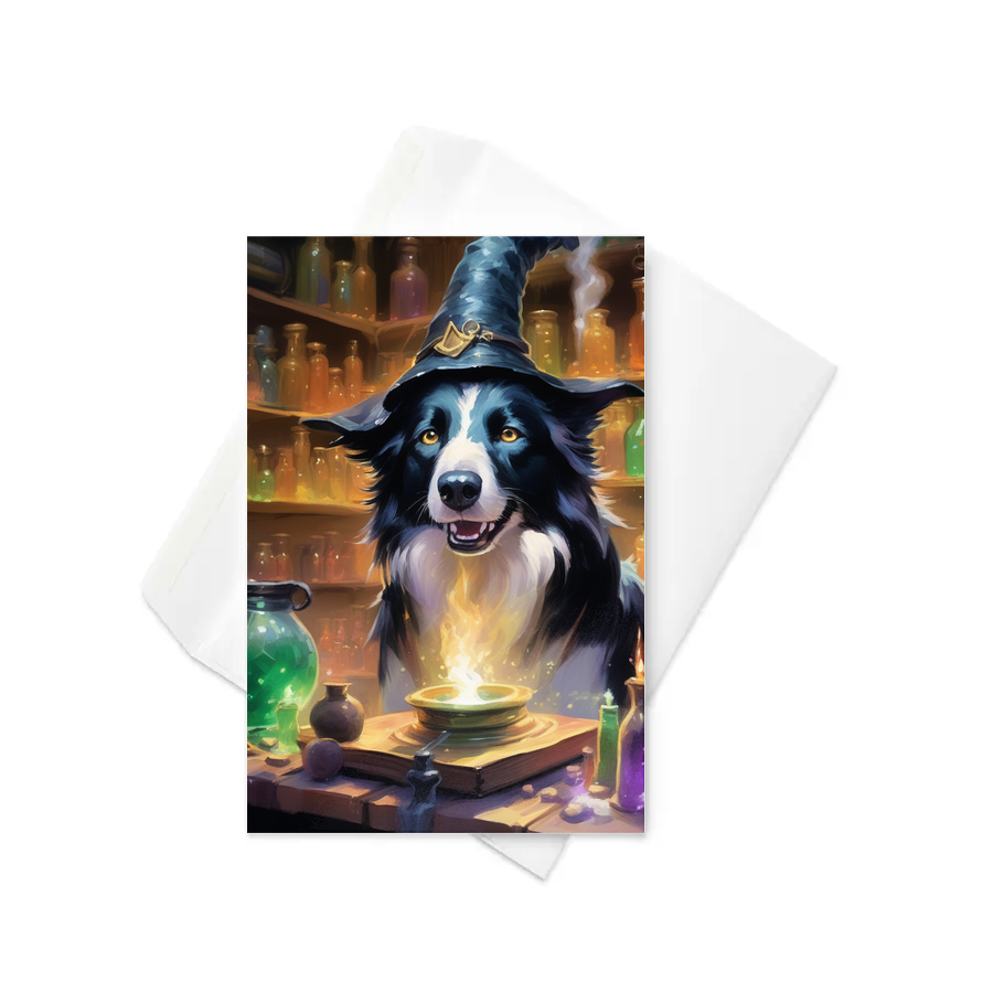PugMug Custom Border Collie Greeting Card
