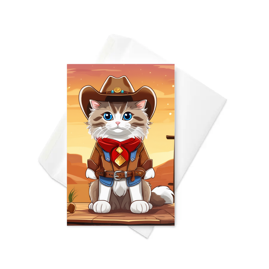 PugMug Custom Tabby Ragdoll Cat Greeting Card