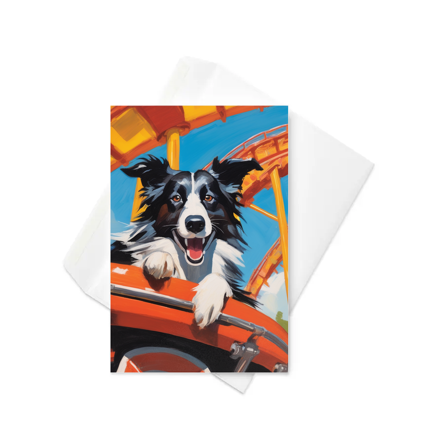 PugMug Custom Border Collie Greeting Card