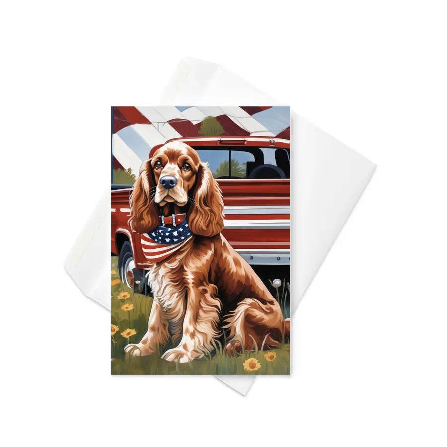 PugMug Custom English Cocker Spaniel Greeting Card