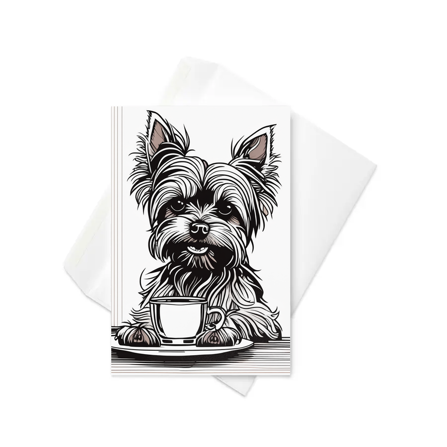 PugMug Custom Yorkshire Terrier Greeting Card