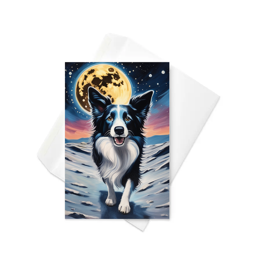 PugMug Custom Border Collie Greeting Card