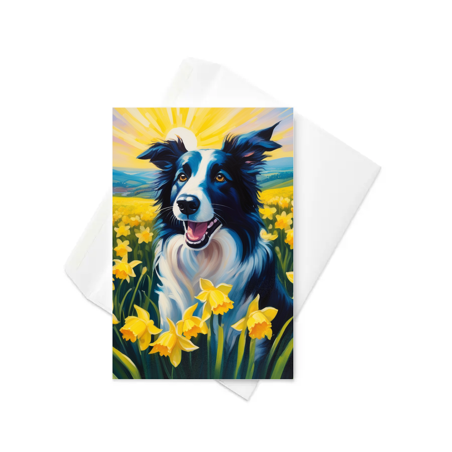 PugMug Custom Border Collie Greeting Card