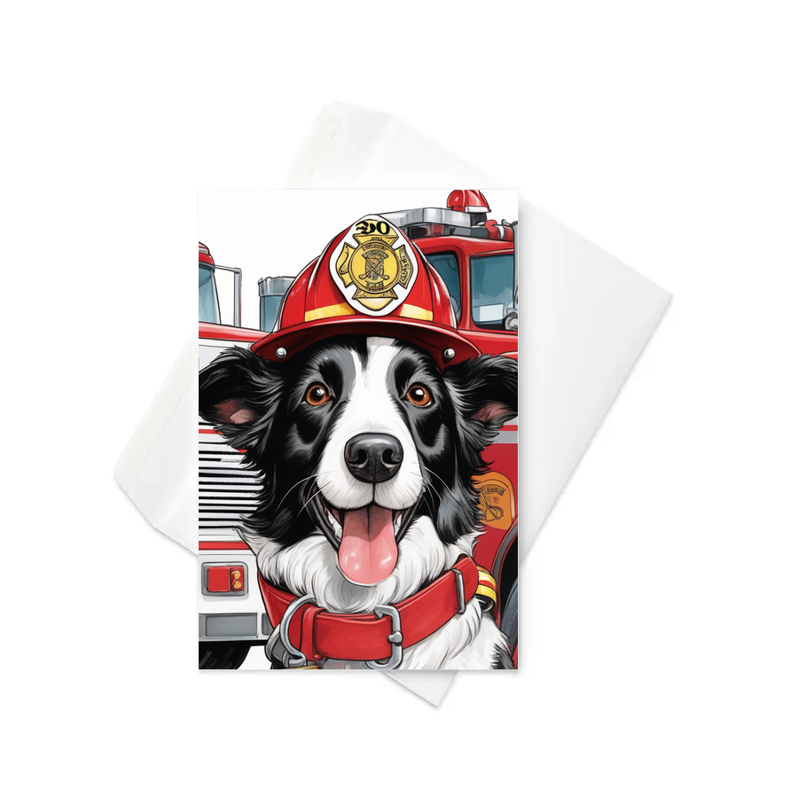 PugMug Custom Border Collie Greeting Card