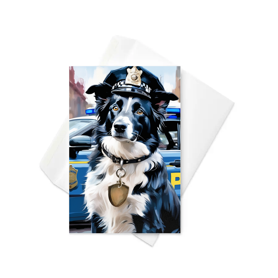 PugMug Custom Border Collie Greeting Card