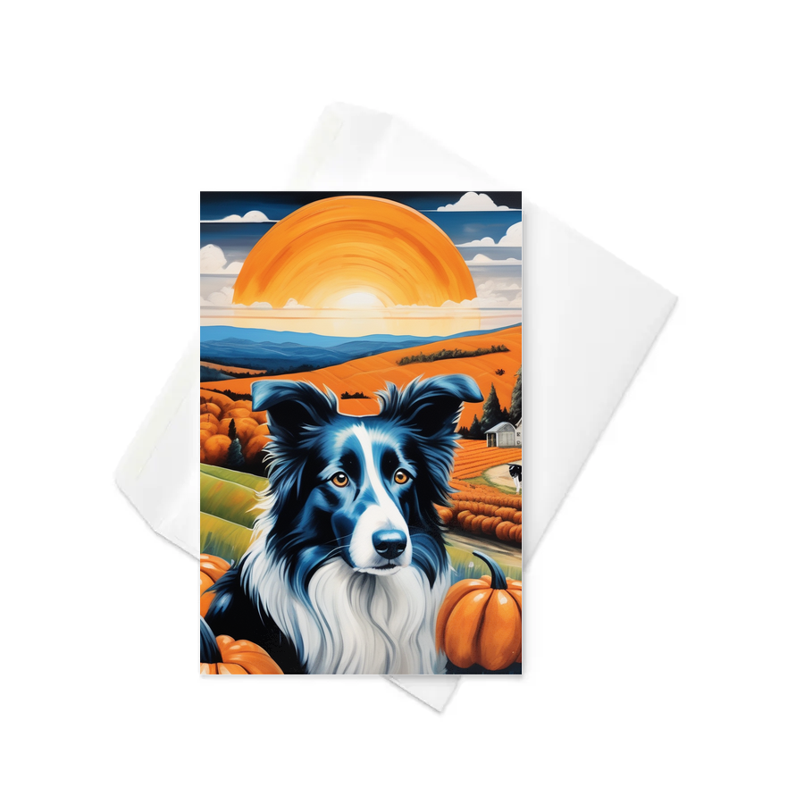PugMug Custom Border Collie Greeting Card