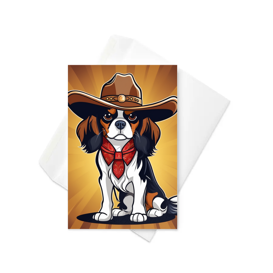 PugMug Custom Cavalier King Charles Spaniel Greeting Card