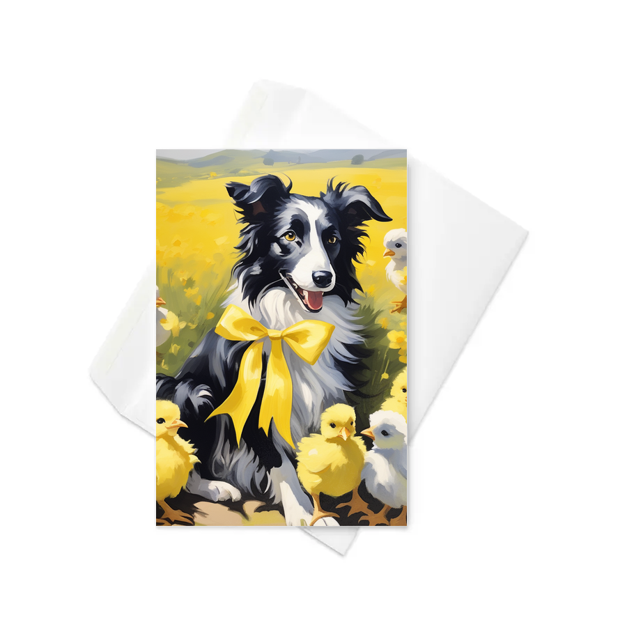 PugMug Custom Border Collie Greeting Card