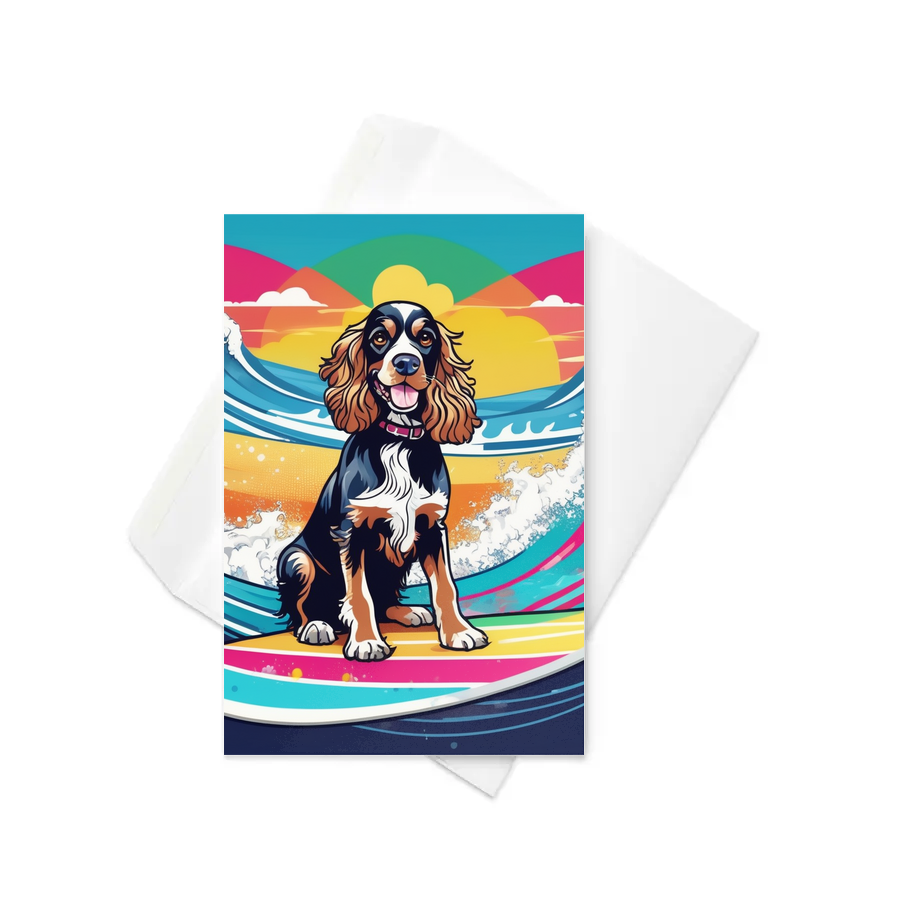 PugMug Custom English Cocker Spaniel Greeting Card