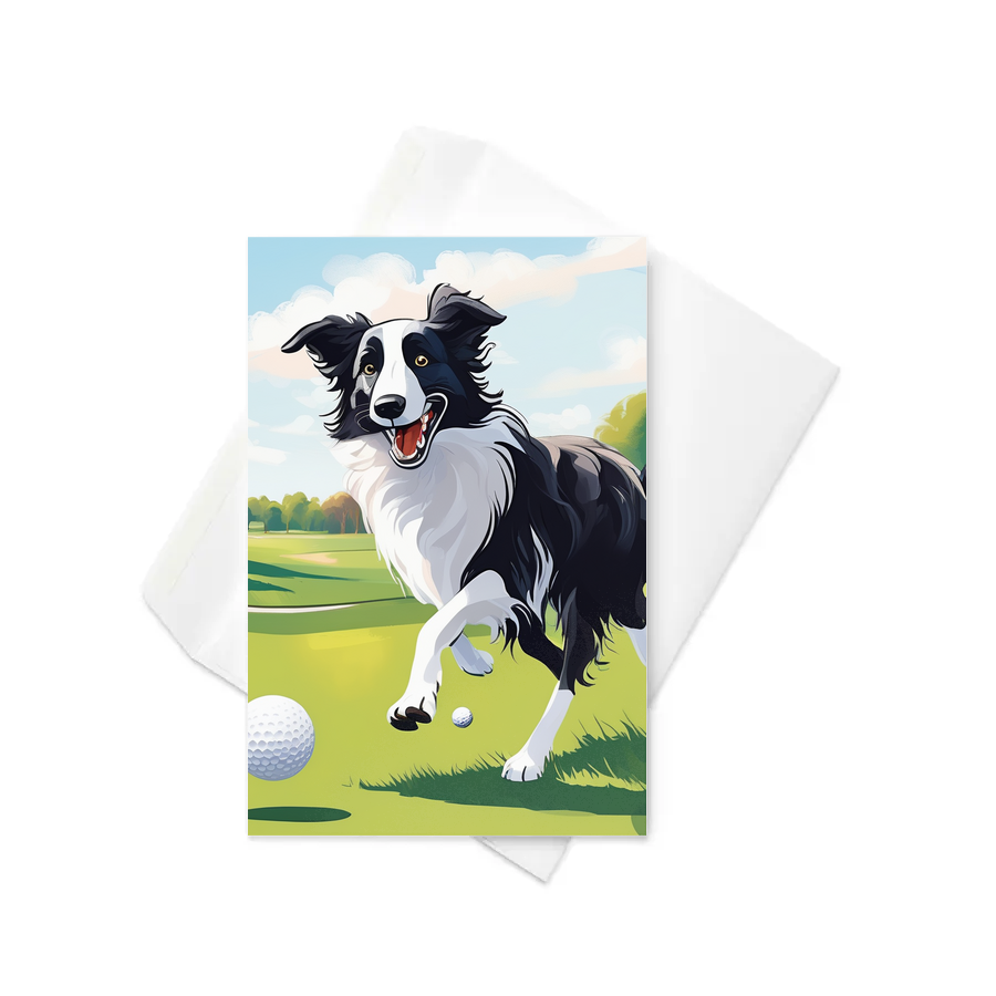 PugMug Custom Border Collie Greeting Card