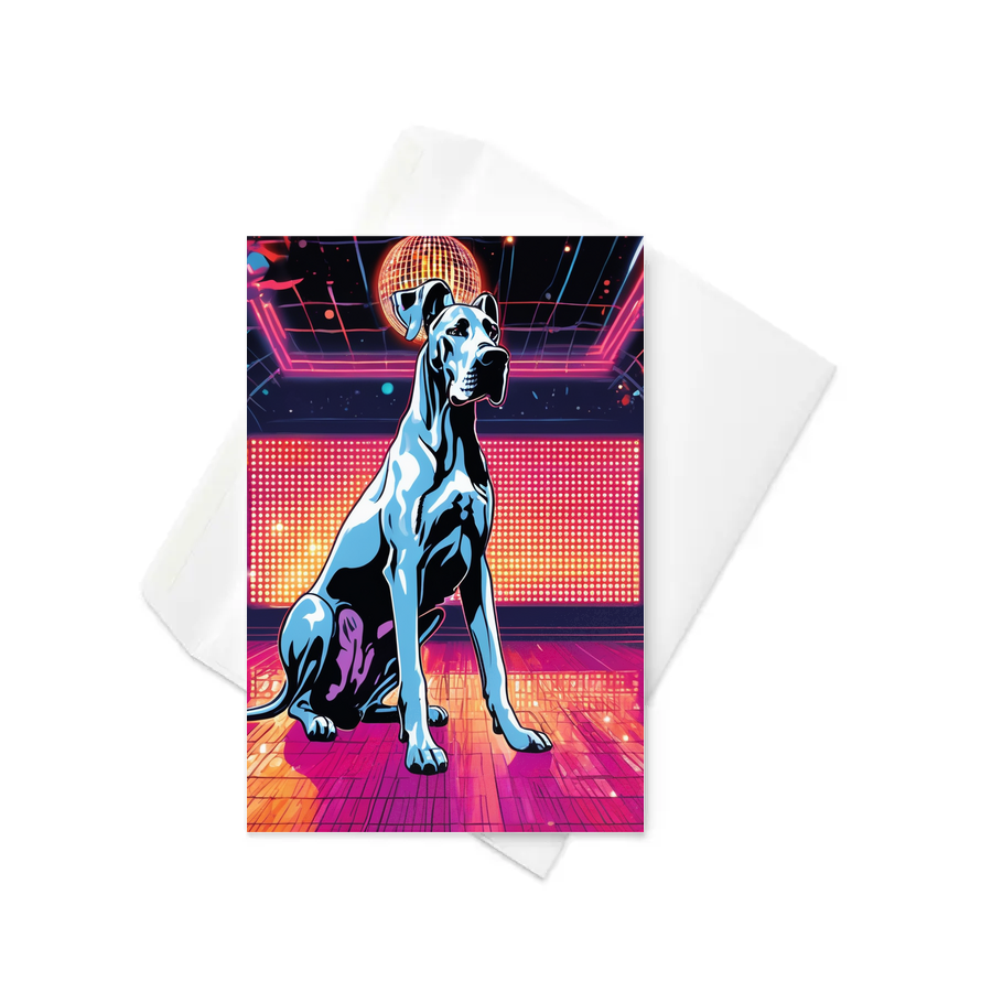 PugMug Custom Great Dane Greeting Card