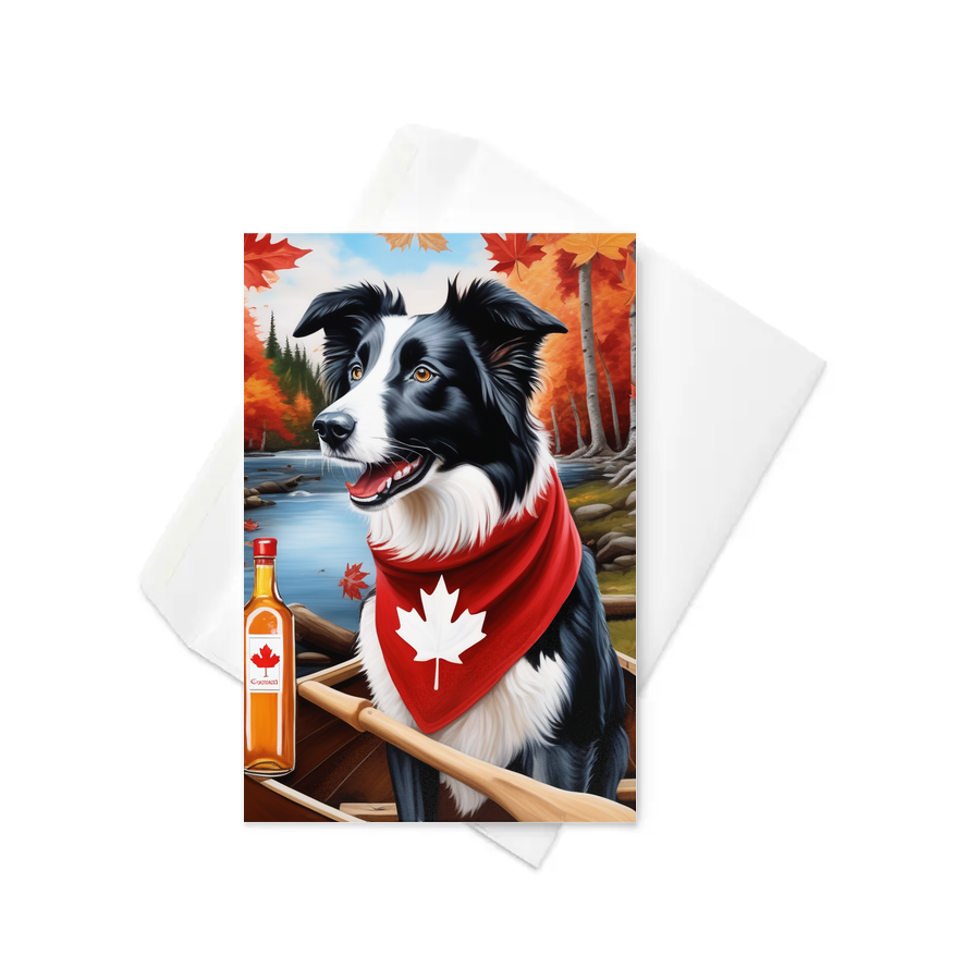 PugMug Custom Border Collie Greeting Card