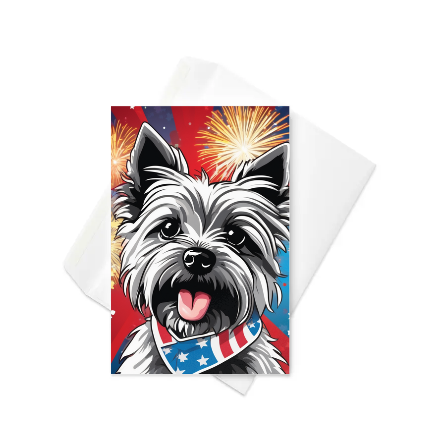 PugMug Custom Cairn Terrier Greeting Card