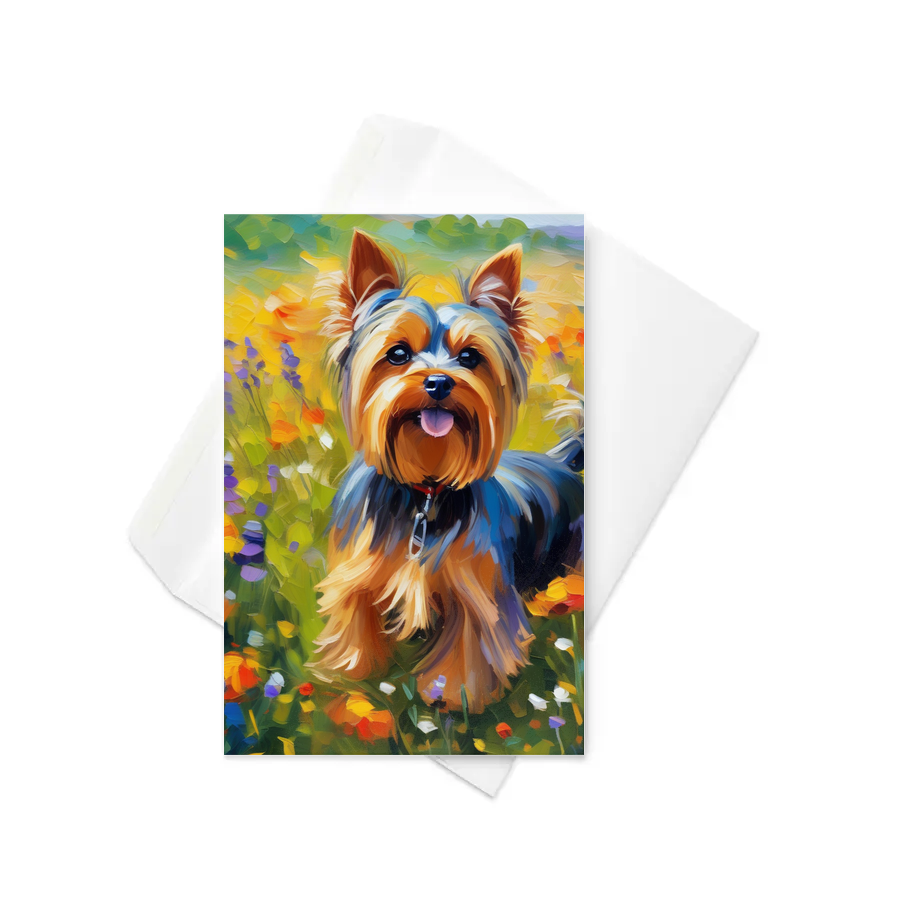 PugMug Custom Yorkshire Terrier Greeting Card