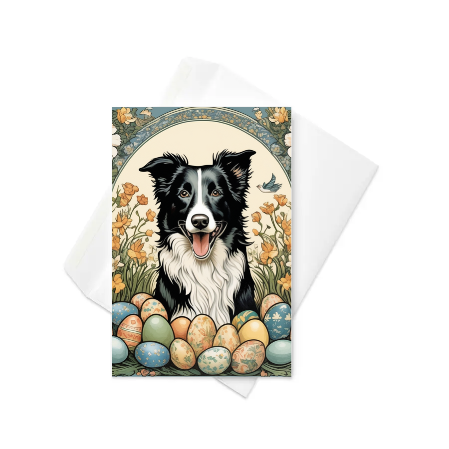 PugMug Custom Border Collie Greeting Card
