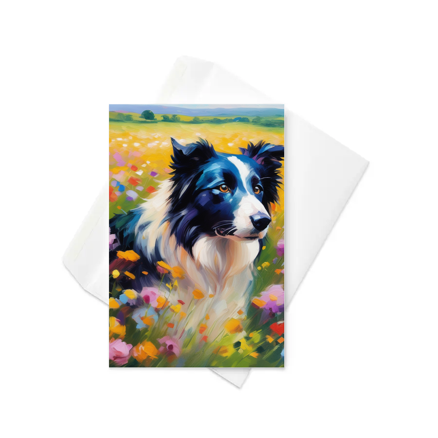 PugMug Custom Border Collie Greeting Card