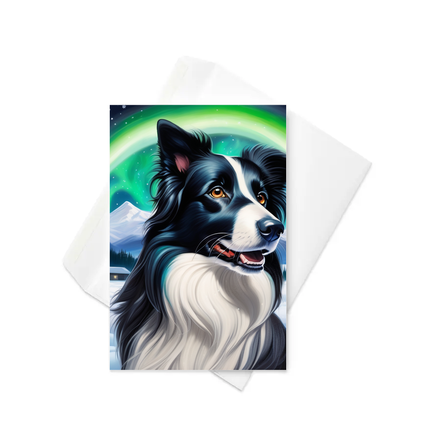 PugMug Custom Border Collie Greeting Card