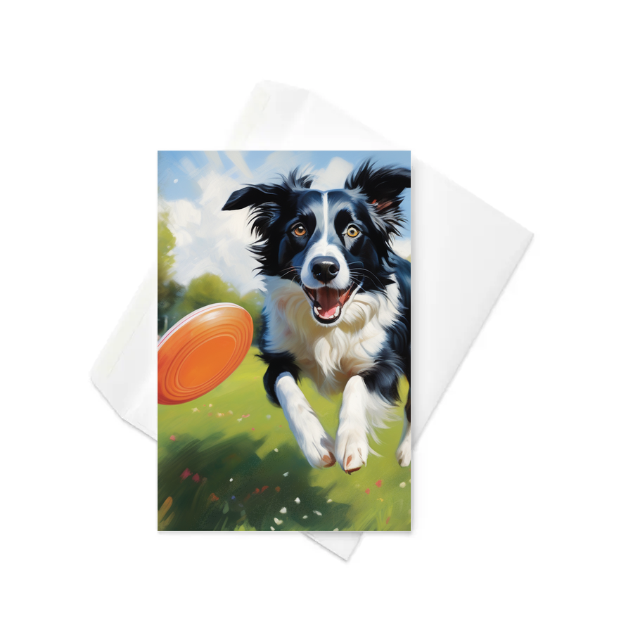 PugMug Custom Border Collie Greeting Card