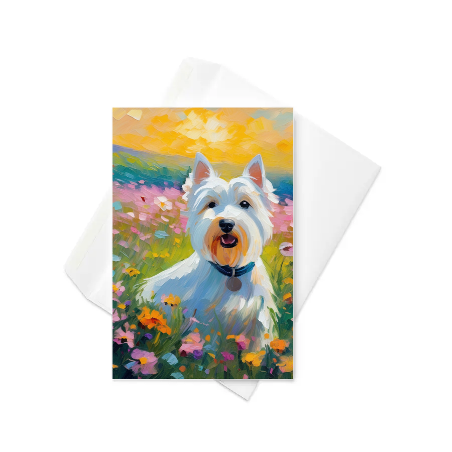 PugMug Custom West Highland White Terrier Greeting Card