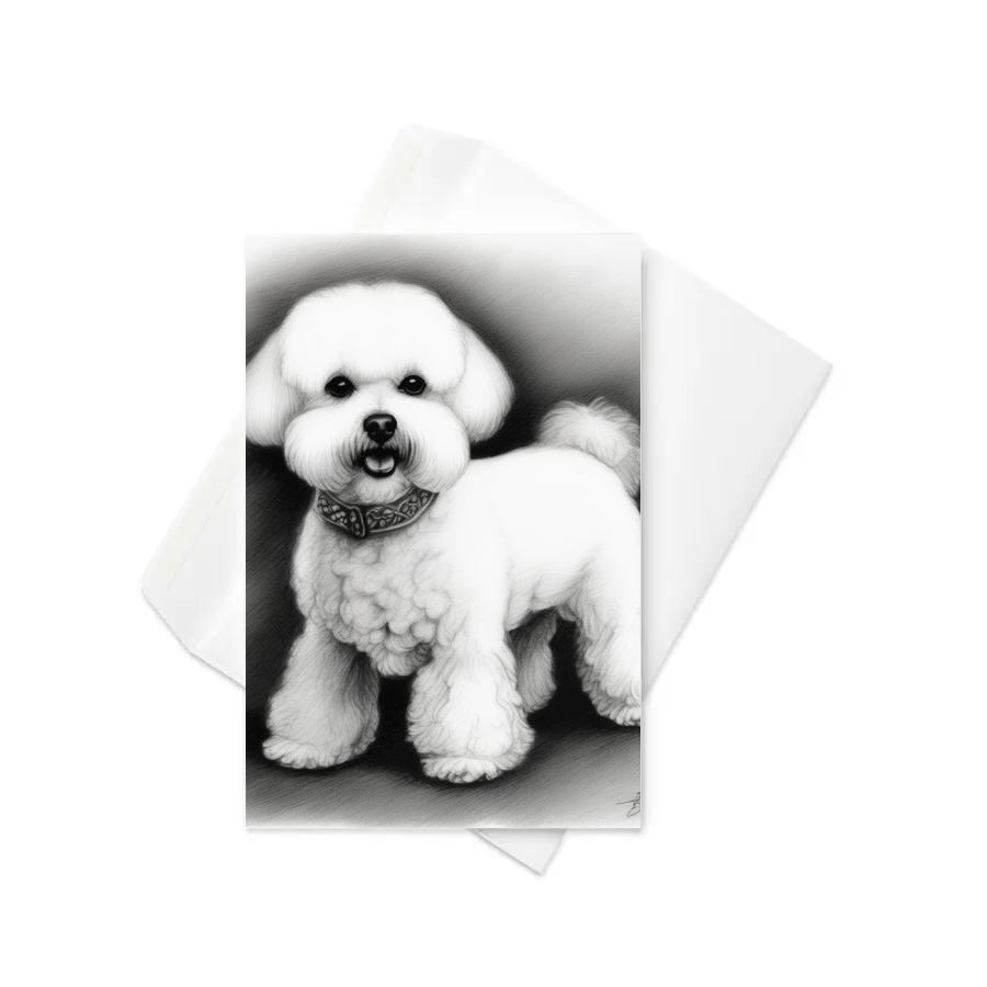 PugMug Custom Bichons Frise Greeting Card
