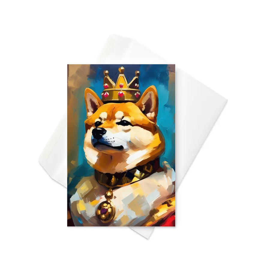 PugMug Custom Shiba Inu Greeting Card