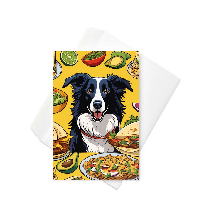 PugMug Custom Border Collie Greeting Card