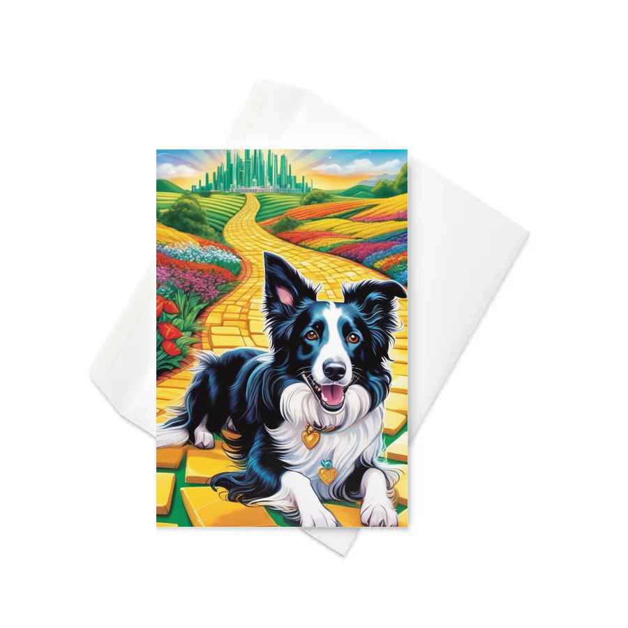 PugMug Custom Border Collie Greeting Card