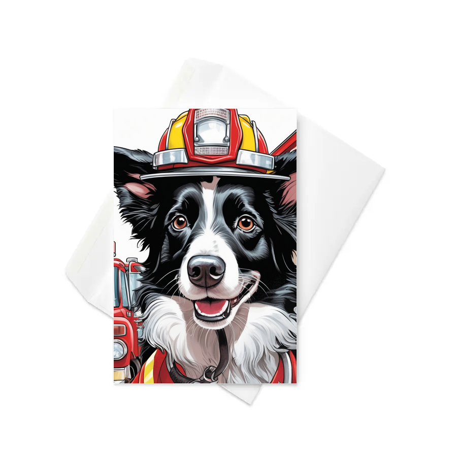 PugMug Custom Border Collie Greeting Card