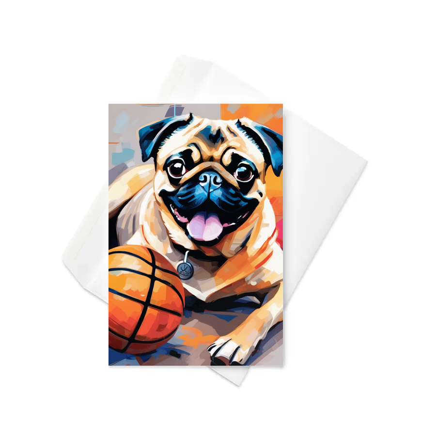 PugMug Custom Pug Greeting Card