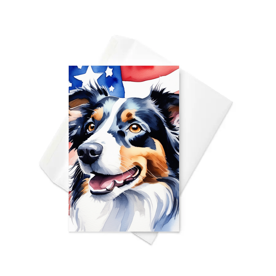 PugMug Custom Border Collie Greeting Card