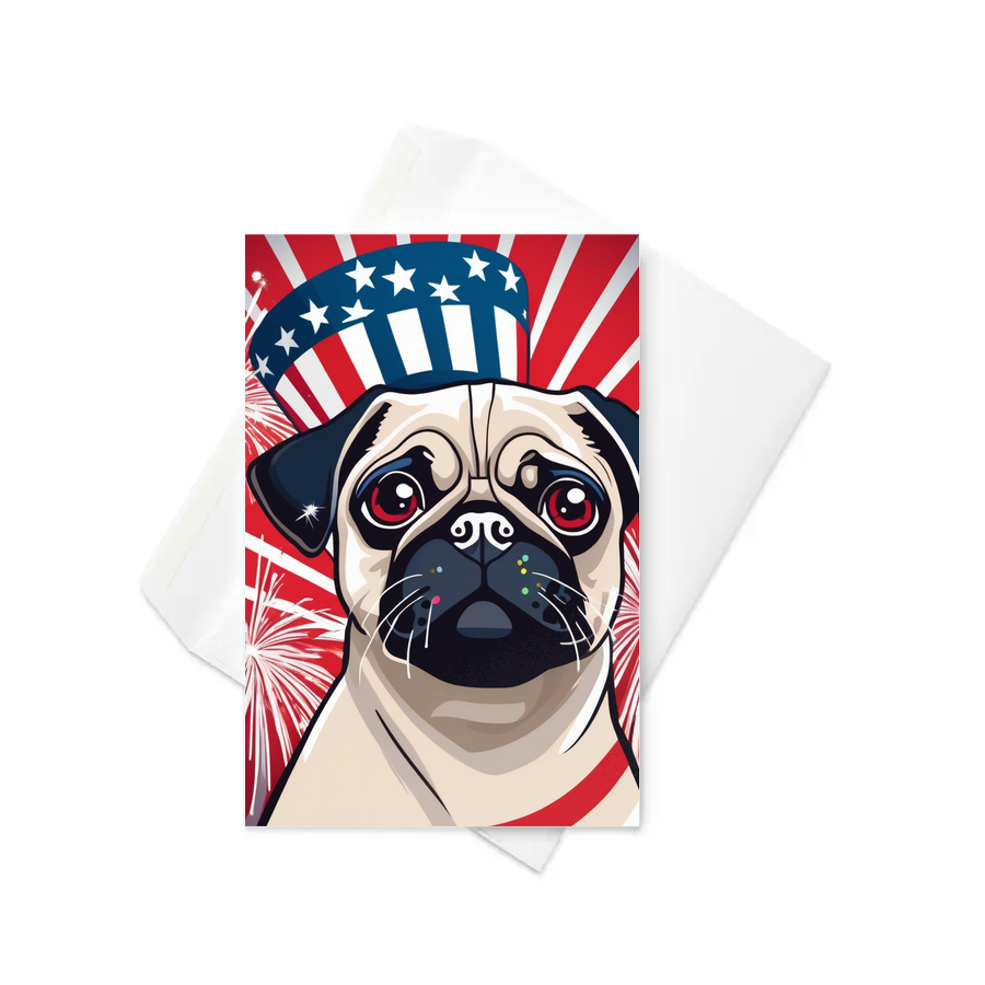 PugMug Custom Pet Greeting Card