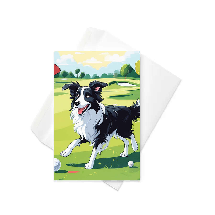 PugMug Custom Border Collie Greeting Card