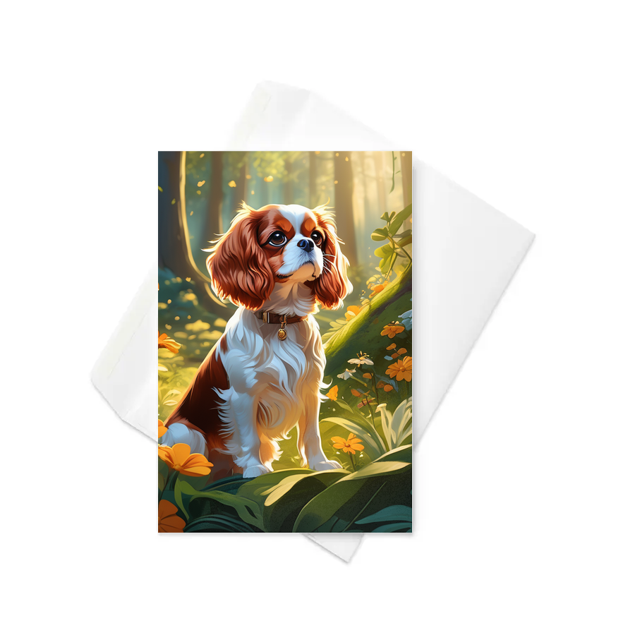 PugMug Custom Cavalier King Charles Spaniel Greeting Card